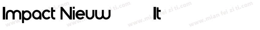 Impact Nieuw 2012 It字体转换